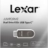 Lexar E32C 64GB Type-C USB Flash Drive, USB-A&USB-C 3.2 Gen 1 Dual Drive OTG 100MB/s Read, Thumb Drive Swivel Design Jump Drive for USB 3.0/2.0, Memory Stick for Android Smartphone, Laptop, PC