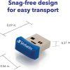 Verbatim 64GB Store 'n' Stay Nano USB 3.2 Gen 1 Flash Drive Snag-free Low Profile Thumb Drive - Blue