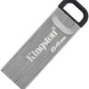 Kingston DataTraveler Kyson 64GB High Performance USB 3.2 Metal Flash Drive | Speeds up to 200MB/s | DTKN/64GB