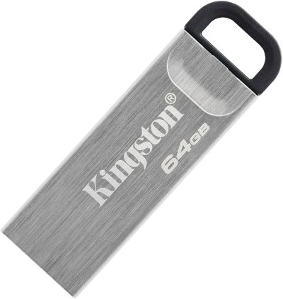 Kingston DataTraveler Kyson 64GB High Performance USB 3.2 Metal Flash Drive | Speeds up to 200MB/s | DTKN/64GB