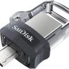 SanDisk 128GB Ultra Dual Drive m3.0 for Android Devices and Computers - microUSB, USB 3.0 - SDDD3-128G-G46, Black
